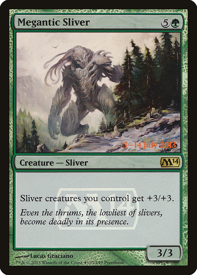 Megantic Sliver [Magic 2014 Prerelease Promos] | Red Riot Games CA