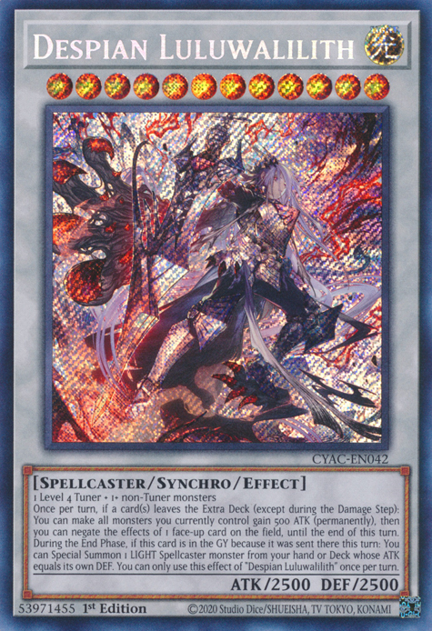 Despian Luluwalilith [CYAC-EN042] Secret Rare | Red Riot Games CA