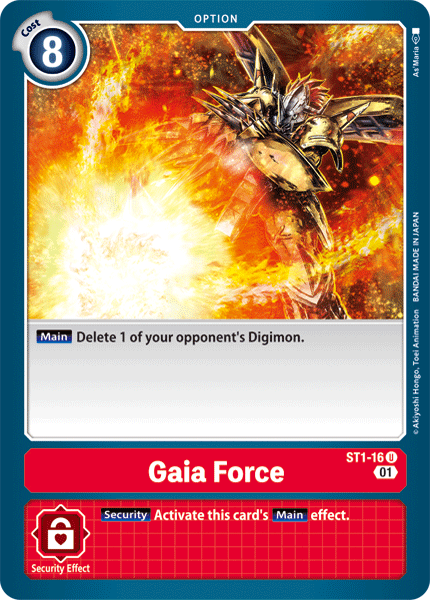 Gaia Force [ST1-16] (Alternative Art) [Starter Deck: Gallantmon] | Red Riot Games CA
