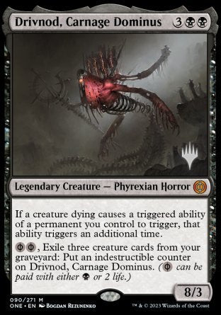 Drivnod, Carnage Dominus (Promo Pack) [Phyrexia: All Will Be One Promos] | Red Riot Games CA