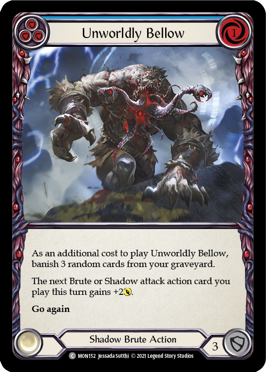 Unworldly Bellow (Blue) [MON152] (Monarch)  1st Edition Normal | Red Riot Games CA