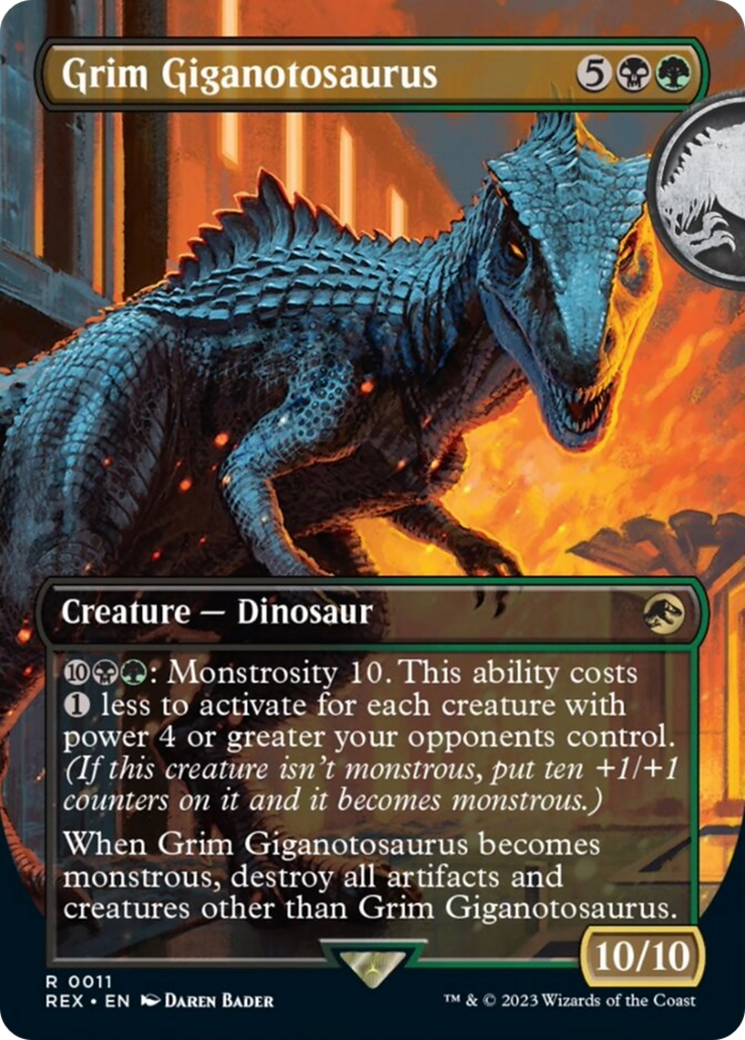 Grim Giganotosaurus (Borderless) [Jurassic World Collection] | Red Riot Games CA
