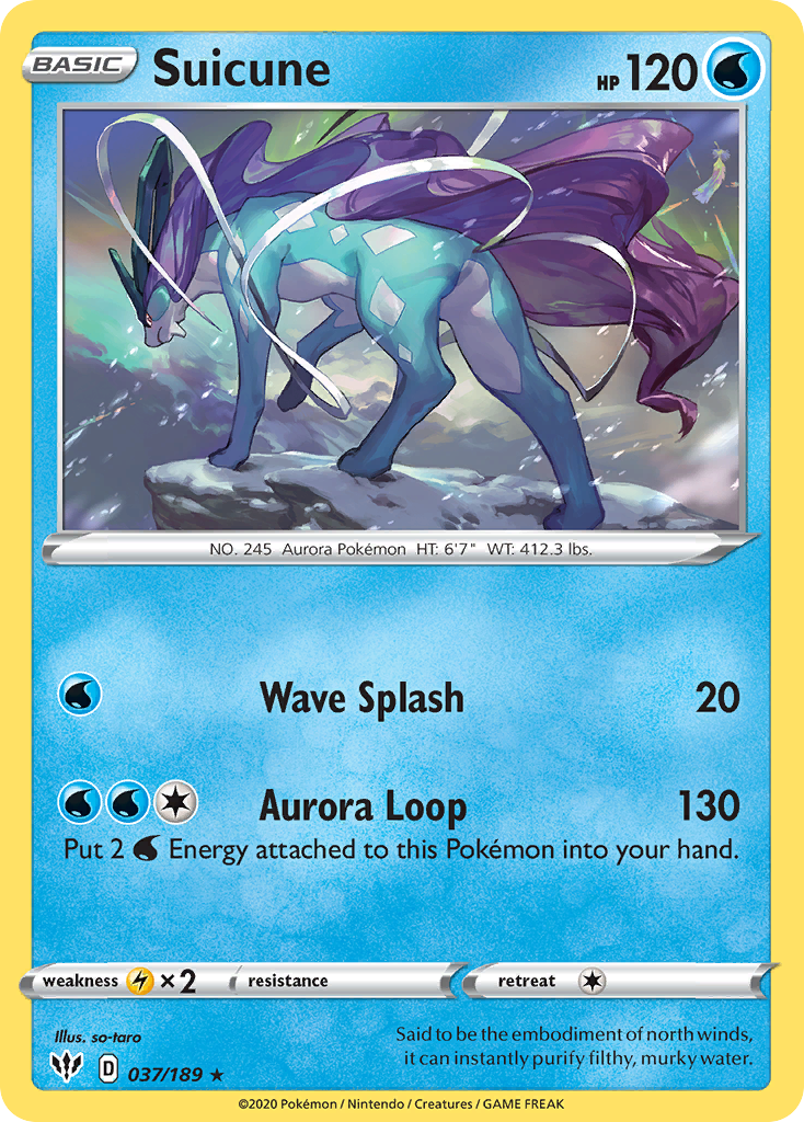 Suicune (037/189) [Sword & Shield: Darkness Ablaze] | Red Riot Games CA