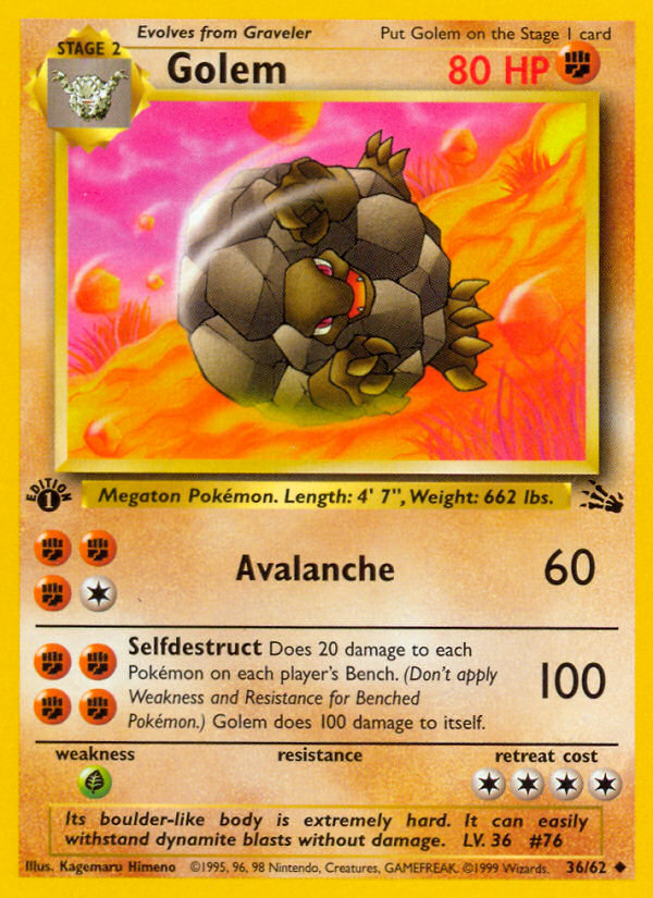 Golem (36/62) [Fossil 1st Edition] | Red Riot Games CA