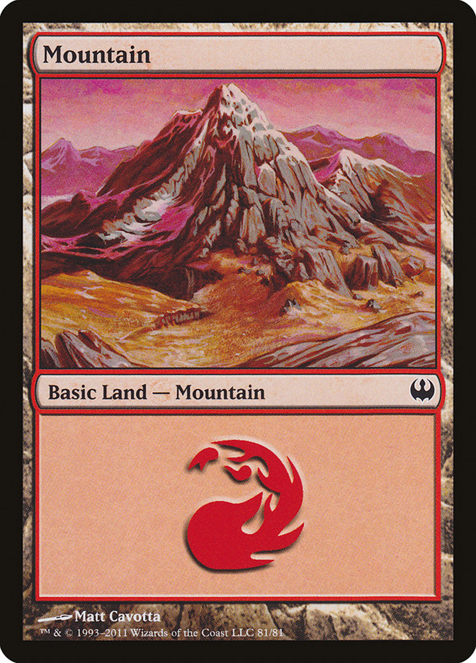 Mountain (81) [Duel Decks: Knights vs. Dragons] | Red Riot Games CA