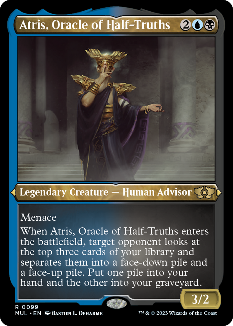 Atris, Oracle of Half-Truths (Foil Etched) [Multiverse Legends] | Red Riot Games CA