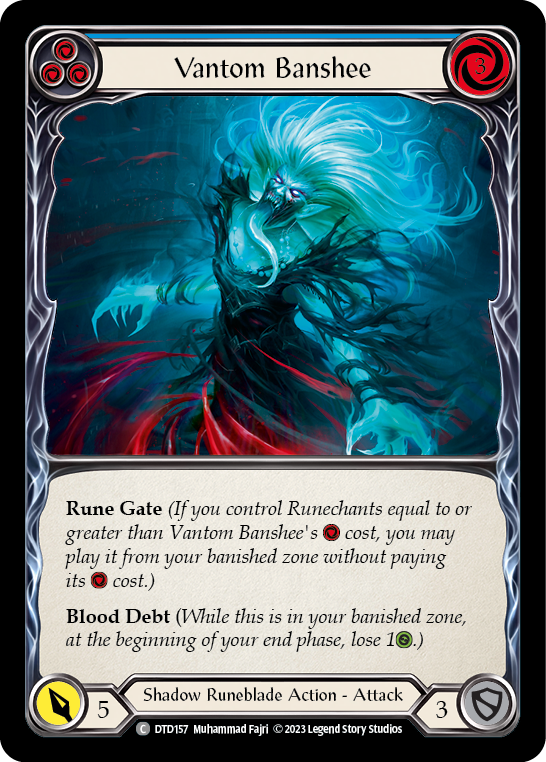 Vantom Banshee (Blue) [DTD157] (Dusk Till Dawn)  Rainbow Foil | Red Riot Games CA