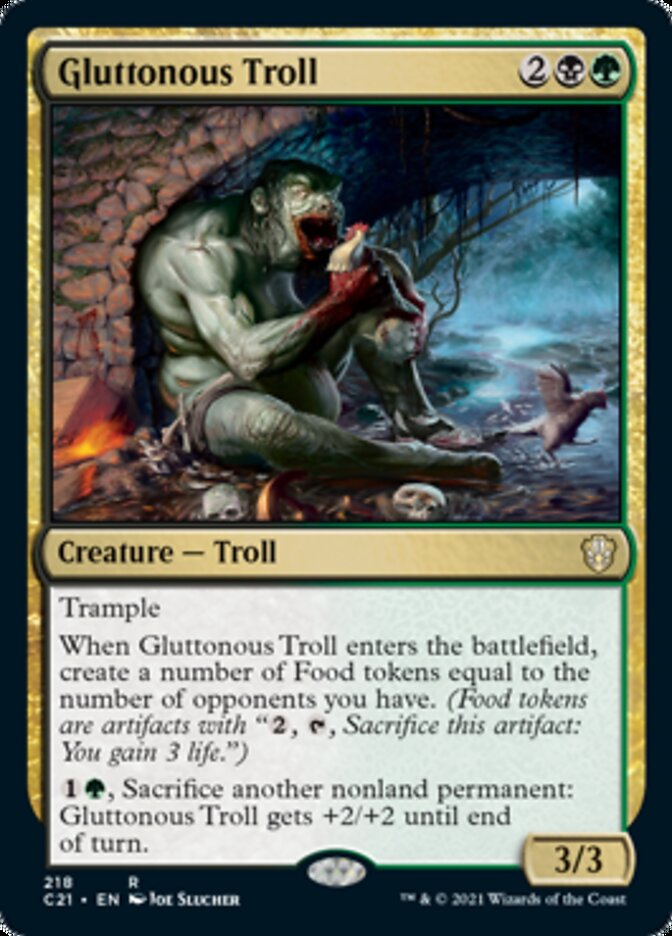 Gluttonous Troll [Commander 2021] | Red Riot Games CA