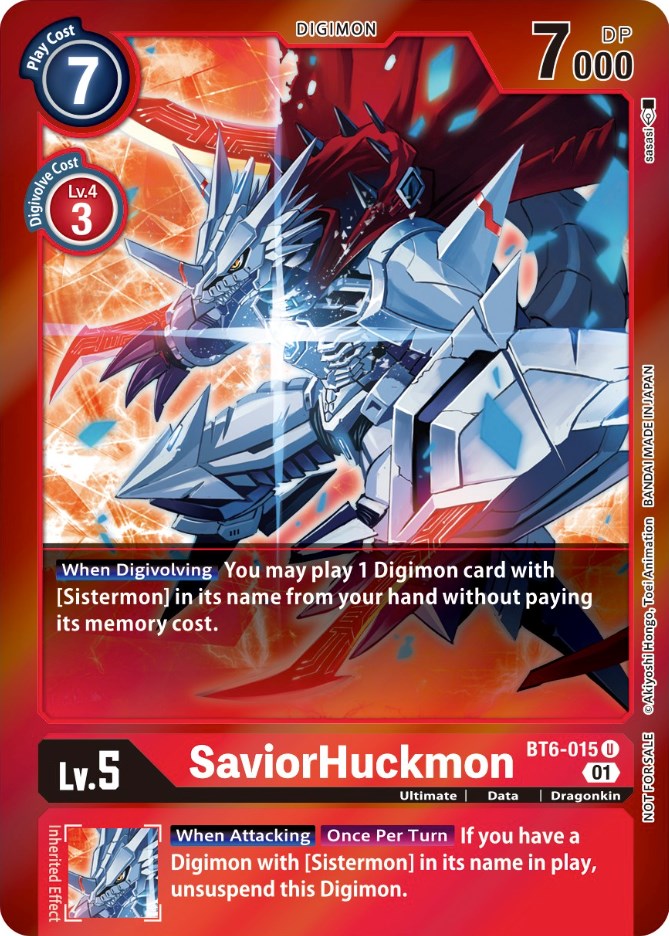 SaviorHuckmon [BT6-015] (Event Pack 3) [Double Diamond Promos] | Red Riot Games CA