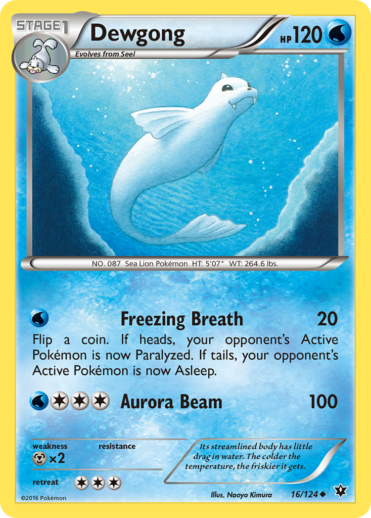 Dewgong (16/124) [XY: Fates Collide] | Red Riot Games CA