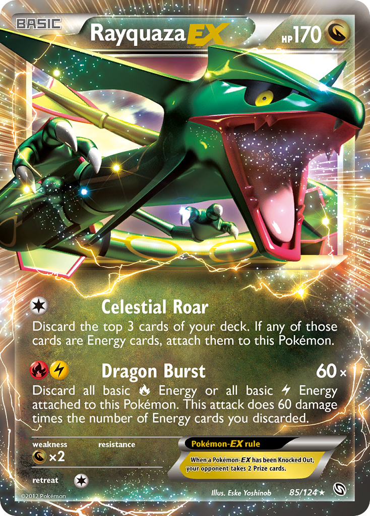 Rayquaza EX (85/124) [Black & White: Dragons Exalted] | Red Riot Games CA