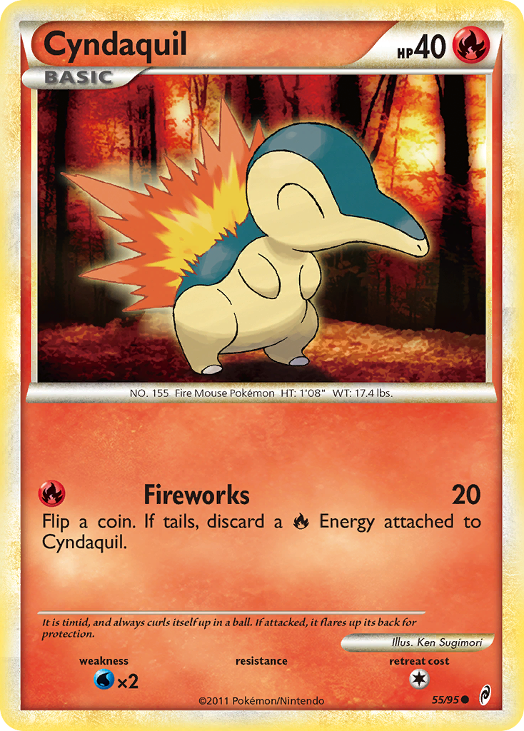 Cyndaquil (55/95) [HeartGold & SoulSilver: Call of Legends] | Red Riot Games CA