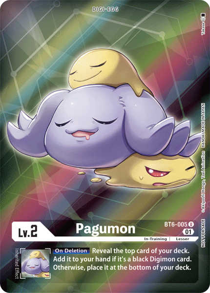 Pagumon [BT6-005] (Alternative Art - Box Topper) [Double Diamond]