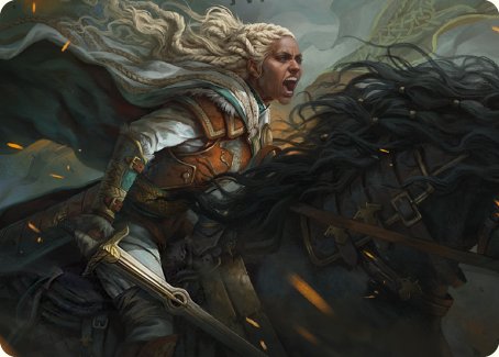 Eowyn, Fearless Knight Art Card [The Lord of the Rings: Tales of Middle-earth Art Series] | Red Riot Games CA