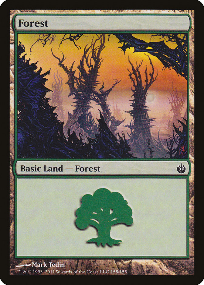 Forest (155) [Mirrodin Besieged] | Red Riot Games CA