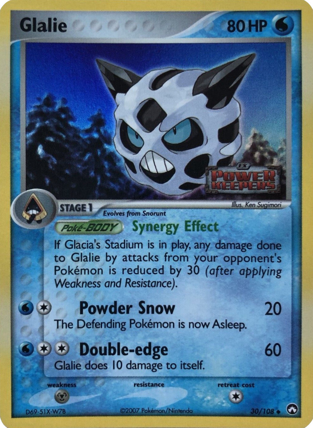 Glalie (30/108) (Stamped) [EX: Power Keepers] | Red Riot Games CA