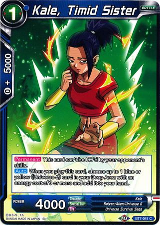 Kale, Timid Sister (BT7-041) [Assault of the Saiyans] | Red Riot Games CA