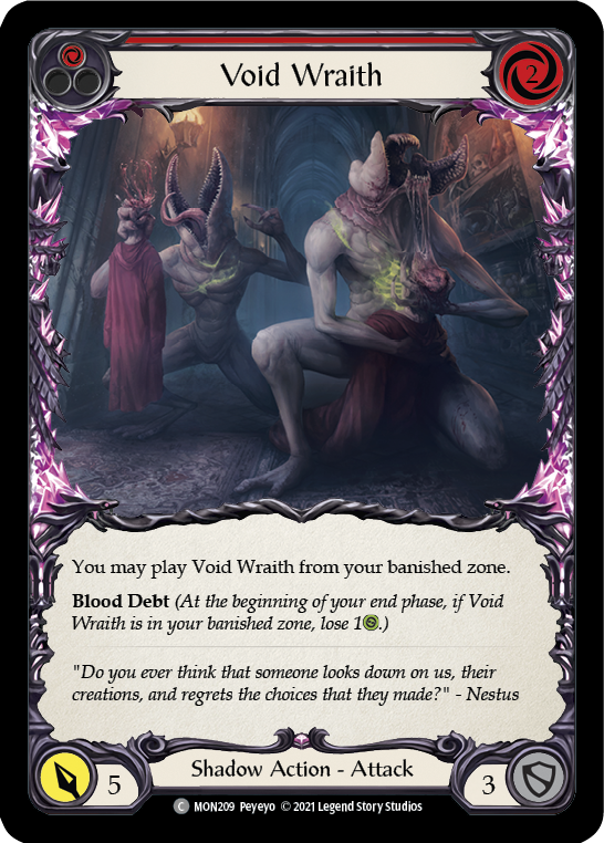 Void Wraith (Red) [MON209-RF] (Monarch)  1st Edition Rainbow Foil | Red Riot Games CA