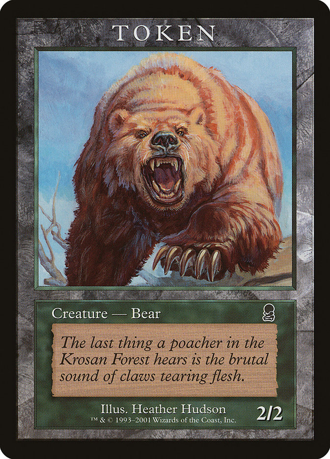 Bear Token [Magic Player Rewards 2001] | Red Riot Games CA