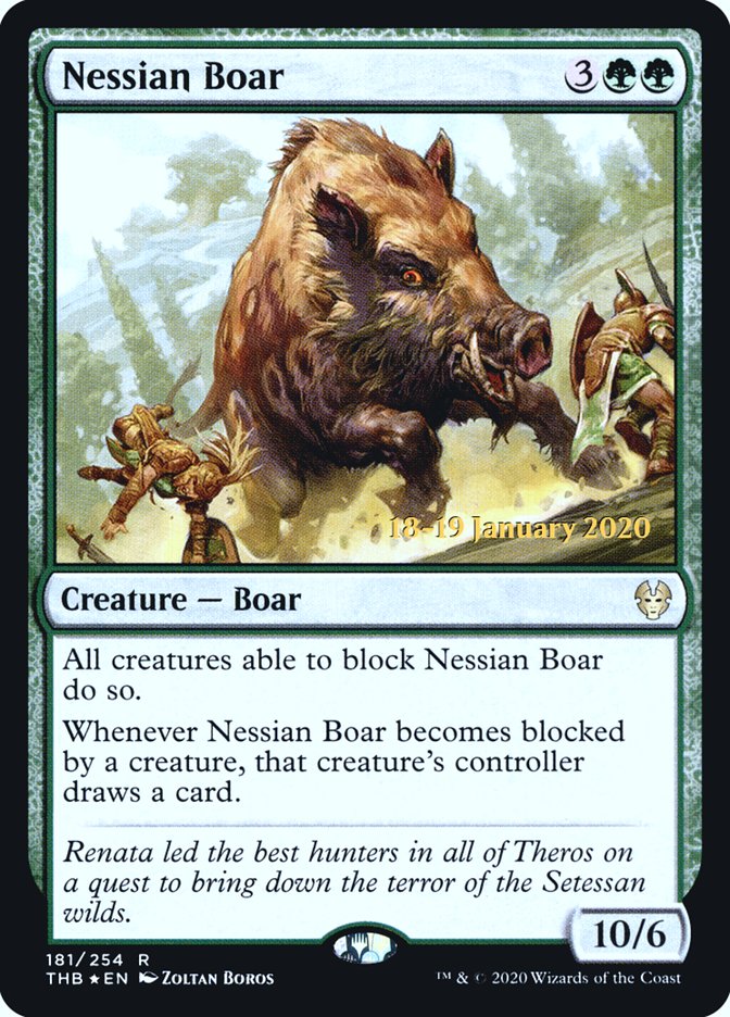 Nessian Boar [Theros Beyond Death Prerelease Promos] | Red Riot Games CA