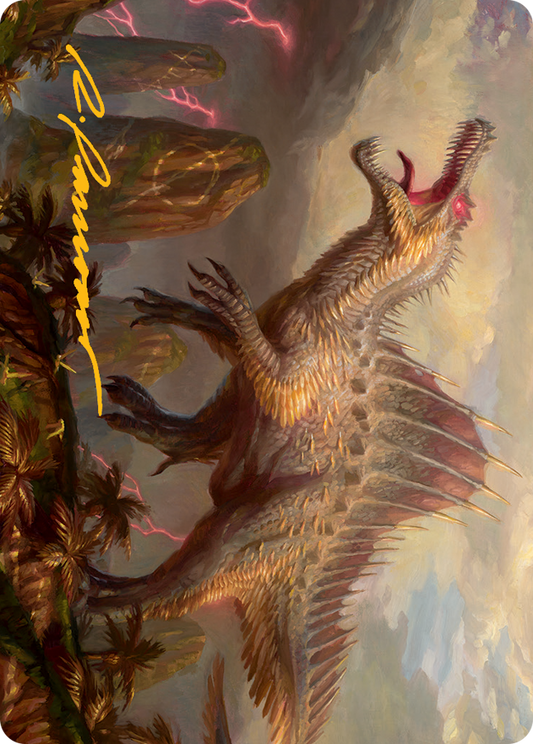 Etali, Primal Conqueror Art Card (Gold-Stamped Signature) [March of the Machine Art Series]