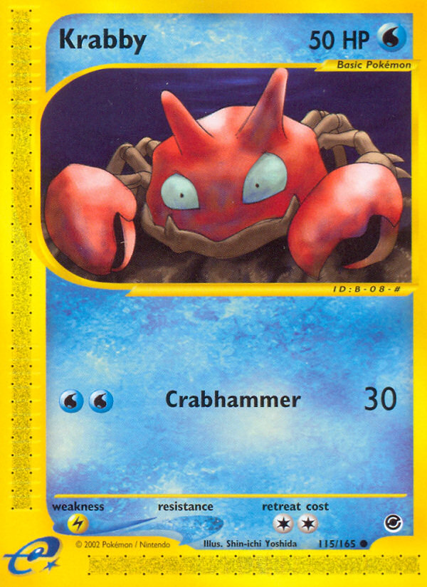 Krabby (115/165) [Expedition: Base Set] | Red Riot Games CA