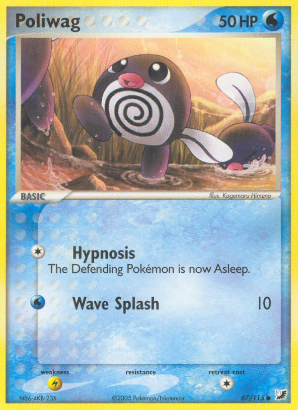 Poliwag (67/115) [EX: Unseen Forces] | Red Riot Games CA
