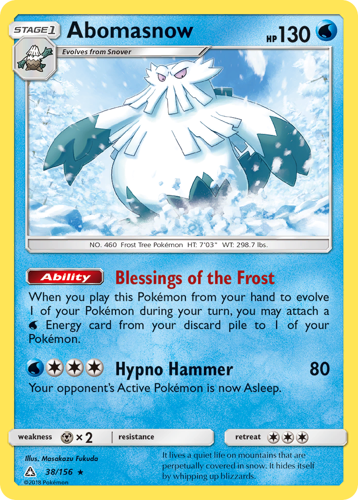 Abomasnow (38/156) [Sun & Moon: Ultra Prism] | Red Riot Games CA