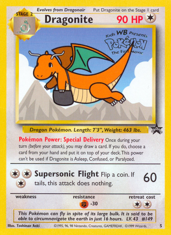 Dragonite (5) [Wizards of the Coast: Black Star Promos] | Red Riot Games CA