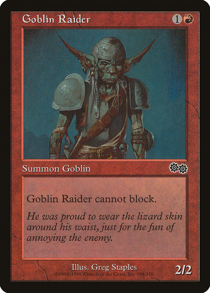 Goblin Raider [Urza's Saga] | Red Riot Games CA