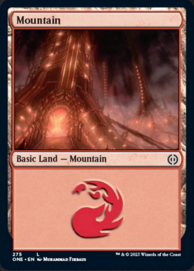 Mountain (275) [Phyrexia: All Will Be One] | Red Riot Games CA