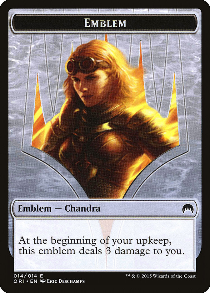 Chandra, Roaring Flame Emblem [Magic Origins Tokens] | Red Riot Games CA