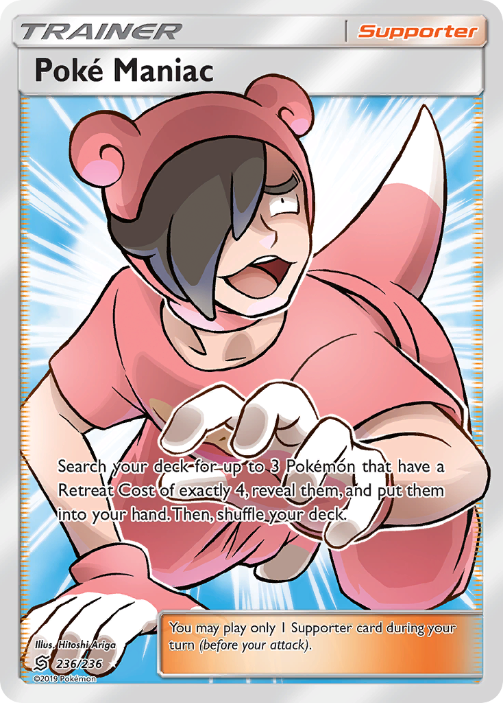 Poke Maniac (236/236) [Sun & Moon: Unified Minds] | Red Riot Games CA