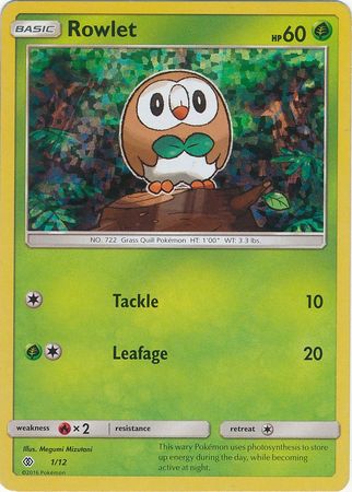 Rowlet (1/12) [McDonald's Promos: 2017 Collection] | Red Riot Games CA