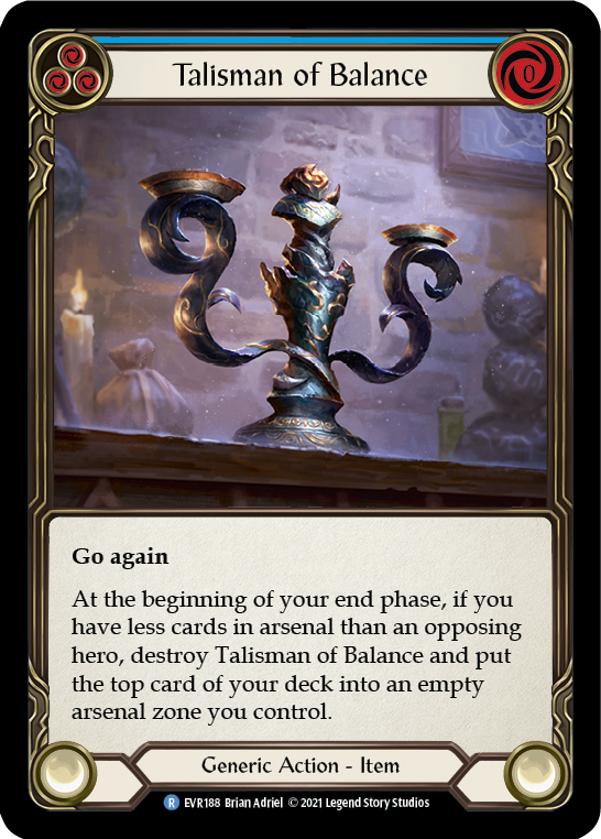 Talisman of Balance [EVR188] (Everfest)  1st Edition Cold Foil | Red Riot Games CA