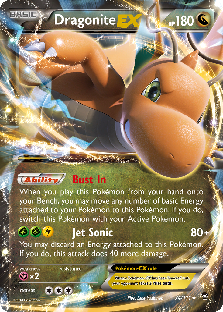 Dragonite EX (74/111) [XY: Furious Fists] | Red Riot Games CA