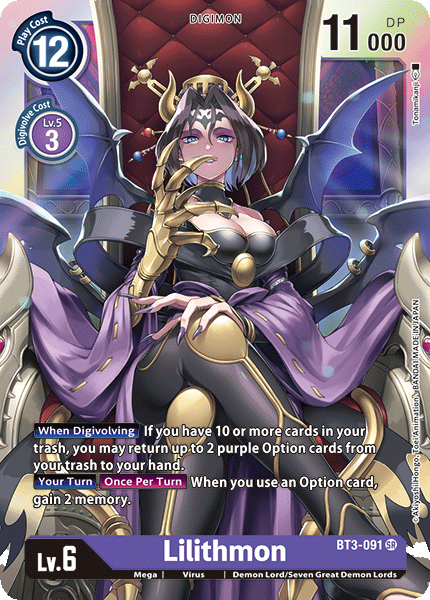 Lilithmon [BT3-091] [Release Special Booster Ver.1.0] | Red Riot Games CA