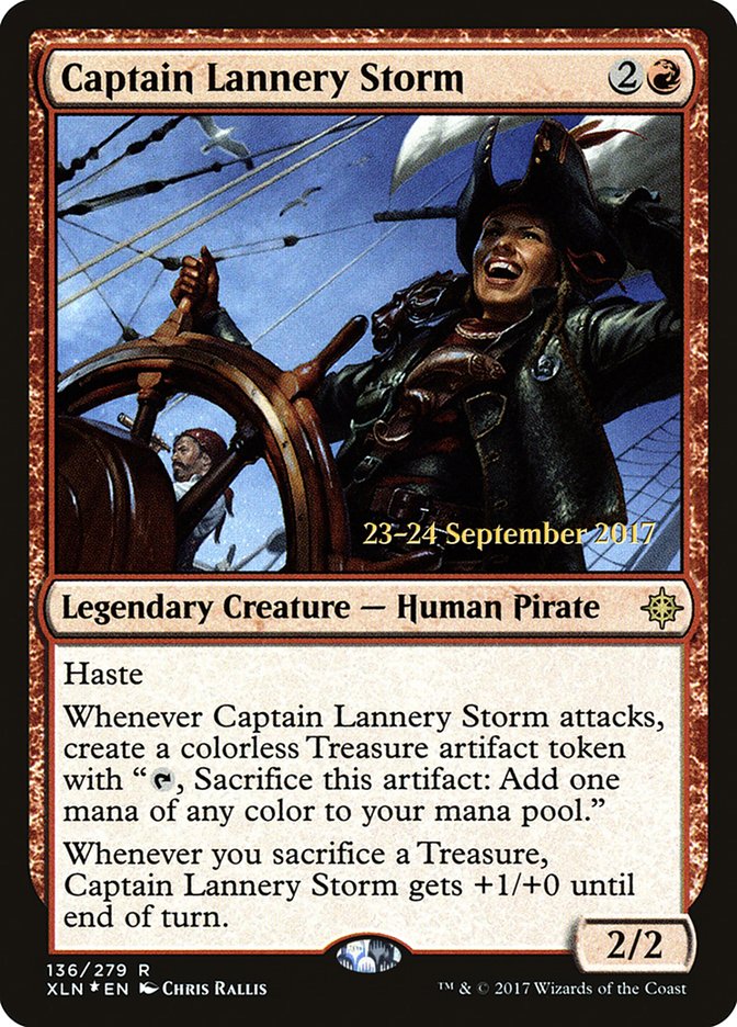 Captain Lannery Storm [Ixalan Prerelease Promos] | Red Riot Games CA