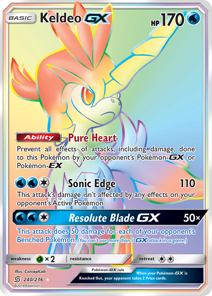 Keldeo GX (240/236) [Sun & Moon: Unified Minds] | Red Riot Games CA
