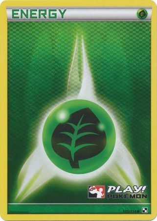Grass Energy (105/114) (Play Pokemon Promo) [Black & White: Base Set] | Red Riot Games CA