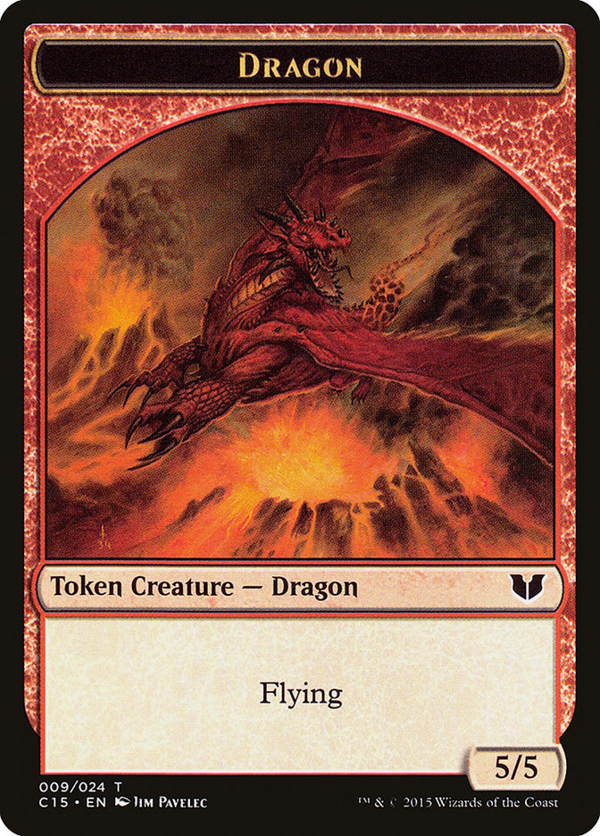 Dragon // Dragon Double-Sided Token [Commander 2015 Tokens] | Red Riot Games CA