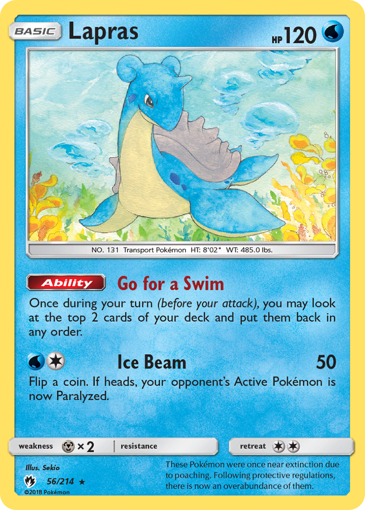 Lapras (56/214) [Sun & Moon: Lost Thunder] | Red Riot Games CA