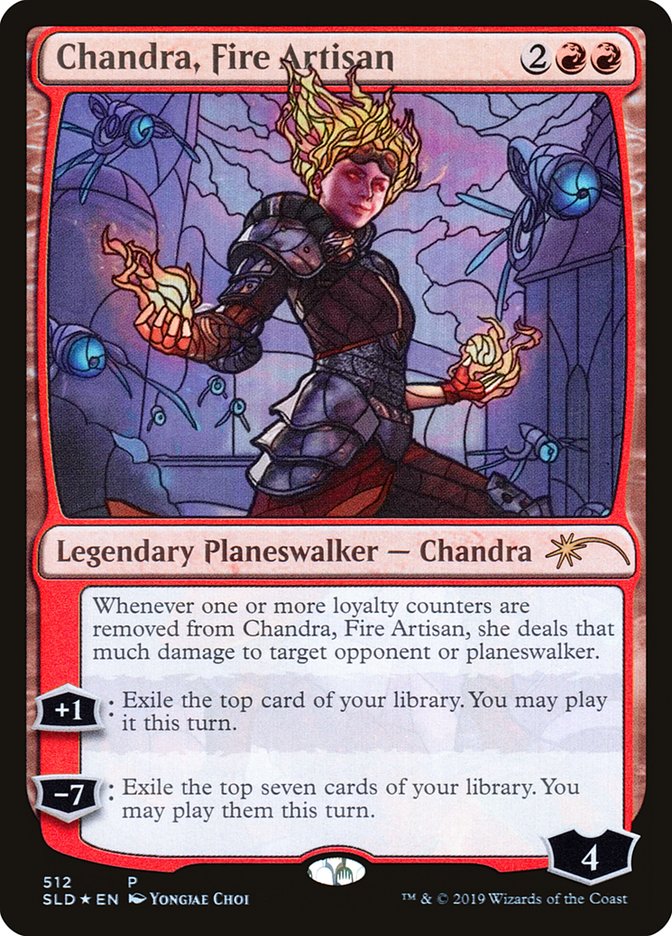Chandra, Fire Artisan (Stained Glass) [Secret Lair Drop Promos] | Red Riot Games CA