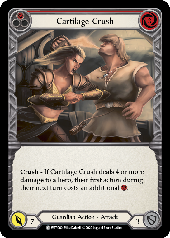 Cartilage Crush (Red) [U-WTR060] (Welcome to Rathe Unlimited)  Unlimited Rainbow Foil | Red Riot Games CA