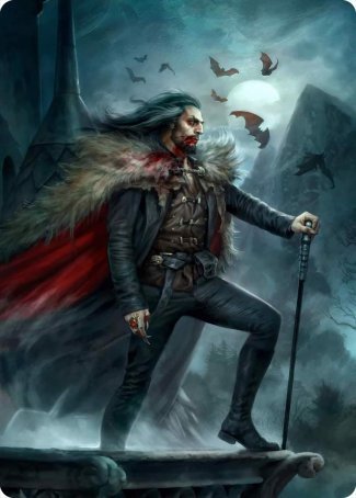 Dracula, Blood Immortal Art Card [Innistrad: Crimson Vow Art Series] | Red Riot Games CA