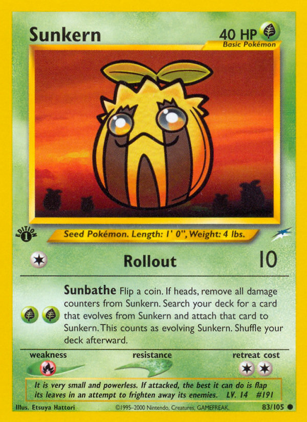 Sunkern (83/105) [Neo Destiny 1st Edition] | Red Riot Games CA