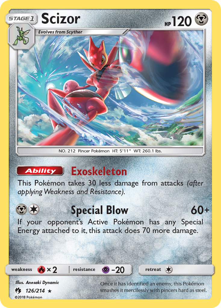 Scizor (126/214) [Sun & Moon: Lost Thunder] | Red Riot Games CA