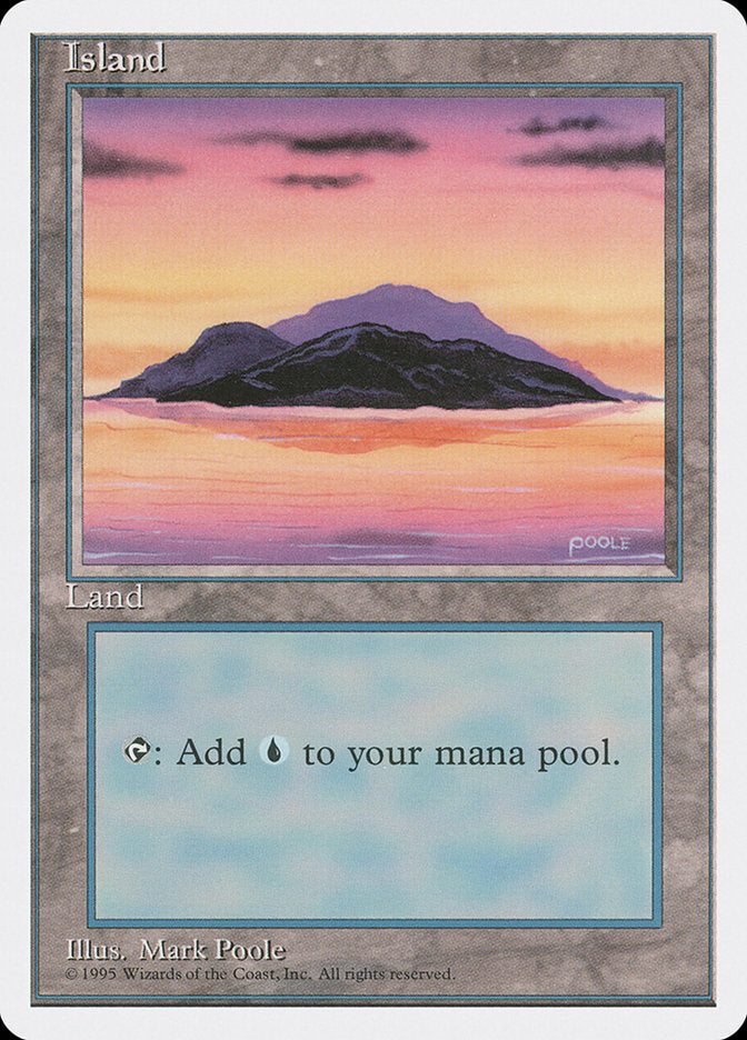 Island (Sunset / Signature on Right) [Fourth Edition] | Red Riot Games CA