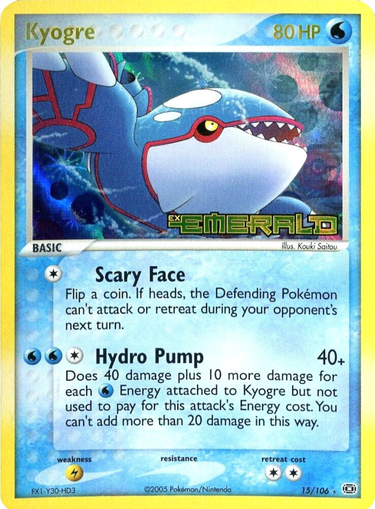 Kyogre (15/106) (Stamped) [EX: Emerald] | Red Riot Games CA