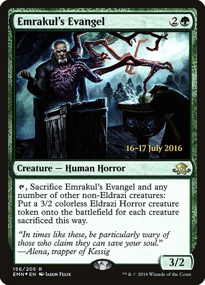 Emrakul's Evangel [Eldritch Moon Prerelease Promos] | Red Riot Games CA